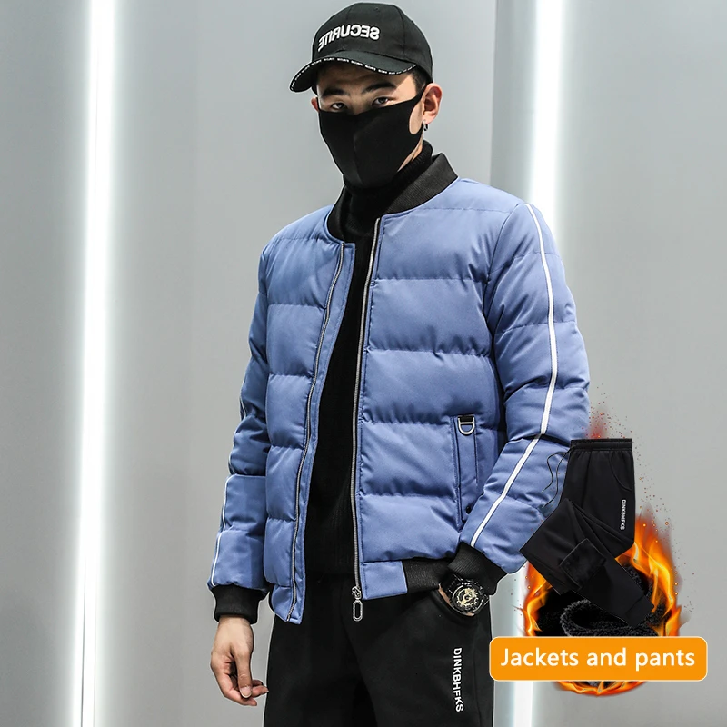 Mens New 2020 Tracksuits Parka + Pant Men's Clothing Vetement Survetement Homme 2 Piece Thick Warm Pans Deportivo Hombre
Mens New 2020 Tracksuits Parka + Pant Men's Clothing Vetement Survetement Homme 2 Piece Thick Warm Pans Deportivo Hombre