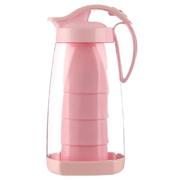 2.2L Large Capacity Water Pitcher Plastic Tea Cold Kettle Water Kettle Sets With Cup Juice Beverage Jug Home Kitchen Container S 
2.2L Large Capacity Water Pitcher Plastic Tea Cold Kettle Water Kettle Sets With Cup Juice Beverage Jug Home Kitchen Container S