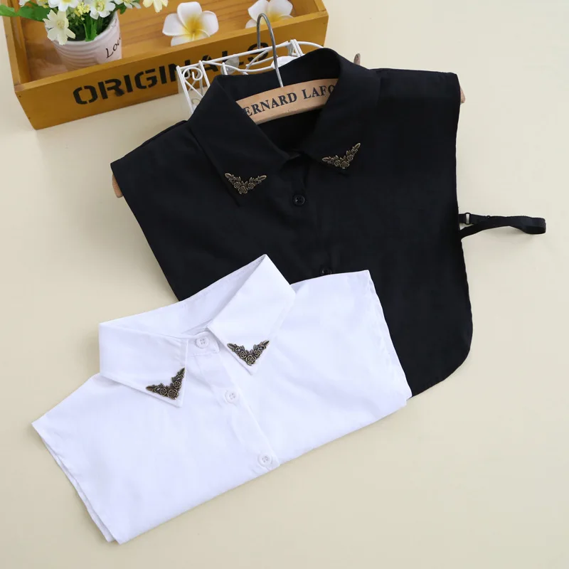 Black Shirt Fake Collar for Women Detachable Collars Lapel Blouse Sweater False Collars Neckwear Female Decor Clothes Accessory
Black Shirt Fake Collar for Women Detachable Collars Lapel Blouse Sweater False Collars Neckwear Female Decor Clothes Accessory