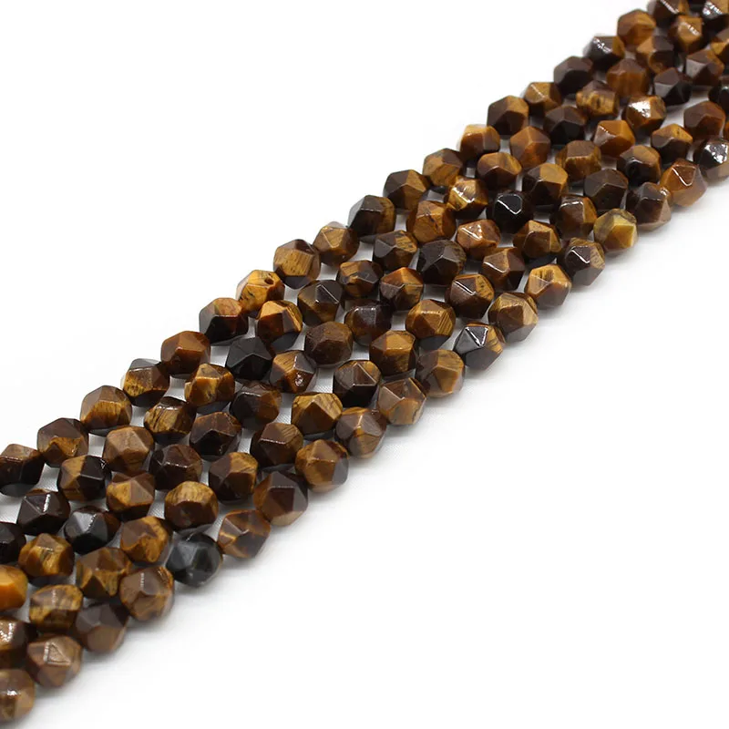 Natural Faceted Yellow Tiger Eye Stone Beads For Jewelry Making Round Loose Spacer Beads 8MM 15"strand DIY Bracelet Accessories
Natural Faceted Yellow Tiger Eye Stone Beads For Jewelry Making Round Loose Spacer Beads 8MM 15"strand DIY Bracelet Accessories