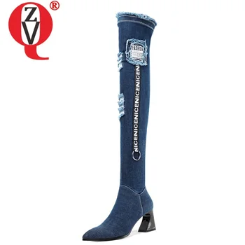 ZVQ 2019 winter new fashion over knee boots outside warm sexy high heels pointed toe zip party women shoes drop shipping size 33-43
ZVQ 2019 winter new fashion over knee boots outside warm sexy high heels pointed toe zip party women shoes drop shipping size 33-43