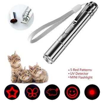 LED Cat Laser Pointer Interactive Cat Toys Cat Chaser Toys For Cats USB Rechargeable Multi Function Funny Laser Pet Products
LED Cat Laser Pointer Interactive Cat Toys Cat Chaser Toys For Cats USB Rechargeable Multi Function Funny Laser Pet Products