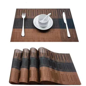 Set of 4 PVC Bamboo Plastic Rectangle Placemats for Dining Table Runner Linens Place Mat In Kitchen Resturant Hotel Accessorie
Set of 4 PVC Bamboo Plastic Rectangle Placemats for Dining Table Runner Linens Place Mat In Kitchen Resturant Hotel Accessorie