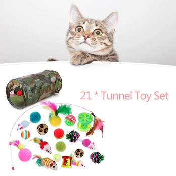21pcs Funny Cat Tunnel Toy Set Cat Teaser Pet Interactive Sisal Ball Cat Plush Playing Chewing Toy for Teeth Grinding Toys
21pcs Funny Cat Tunnel Toy Set Cat Teaser Pet Interactive Sisal Ball Cat Plush Playing Chewing Toy for Teeth Grinding Toys