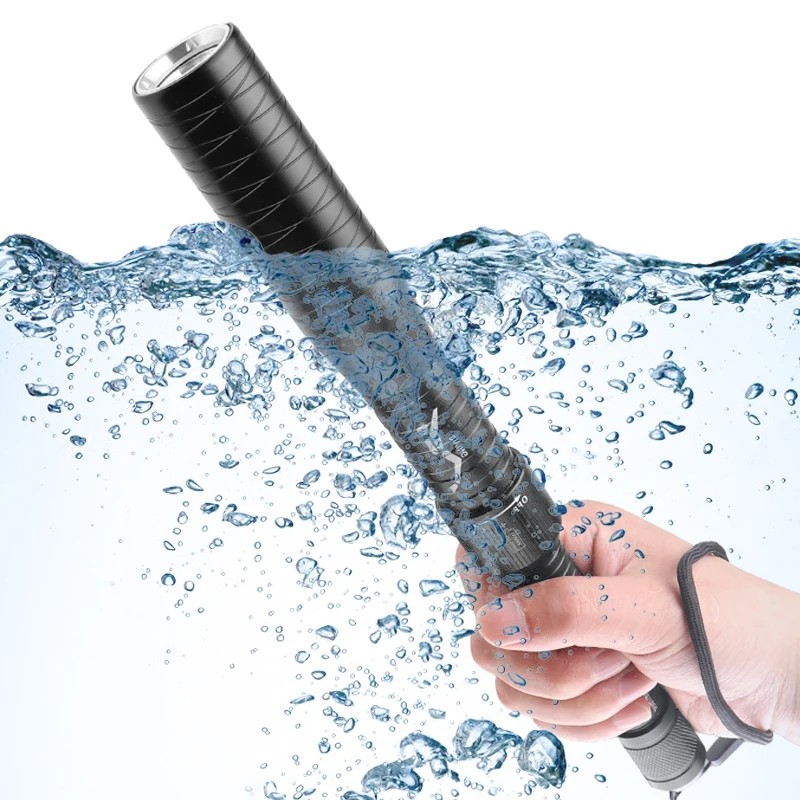 Professional Diving XM-L T6 Tactical Baseball Bat Led Flashlight Security Waterproof Torch 18650 Battery Lantern for Swimming
Professional Diving XM-L T6 Tactical Baseball Bat Led Flashlight Security Waterproof Torch 18650 Battery Lantern for Swimming