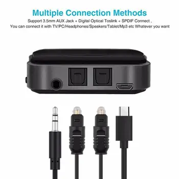 3.5mm HD Bluetooth 5.0 Audio Transmitter Receiver Wireless Aptx Audio Auto on Adapter for Tv Car AptX HD Bluetooth Transmitter
3.5mm HD Bluetooth 5.0 Audio Transmitter Receiver Wireless Aptx Audio Auto on Adapter for Tv Car AptX HD Bluetooth Transmitter