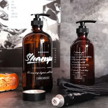 250ml 500ml Chic Brown Glass Bottle Scandinavian Bath Shampoo Storage Bottle Vogue Elegant Travel Liquid Lotion Sub-bottle
250ml 500ml Chic Brown Glass Bottle Scandinavian Bath Shampoo Storage Bottle Vogue Elegant Travel Liquid Lotion Sub-bottle