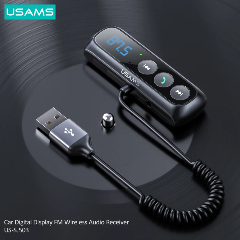 Автомобильный FM-трансмиттер USAMS Bluetooth 5 0 В | Электроника