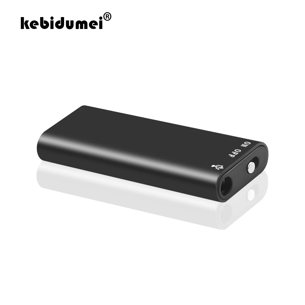 

kebidumei Mini Digital Audio Voice Recorder Dictaphone 8G Stereo MP3 Music Player 3 in 1 8GB Memory Storage USB Flash Disk Drive