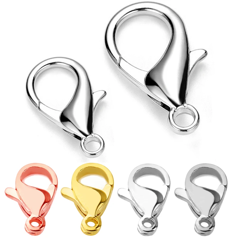 30pcs Stainless Steel Lobster Clasp 12*6mm 10*5mm Connector for Hooks for Necklace&Bracelet Chain DIY Fashion Jewelry Findings
30pcs Stainless Steel Lobster Clasp 12*6mm 10*5mm Connector for Hooks for Necklace&Bracelet Chain DIY Fashion Jewelry Findings