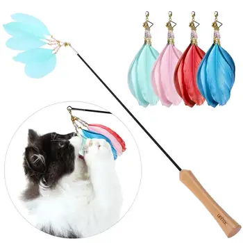 Retractable Cat Toys Interactive Teaser Feather Toy Cat Wand Toy With 4 Feathers Refills Interactive Stick Toys For Cats
Retractable Cat Toys Interactive Teaser Feather Toy Cat Wand Toy With 4 Feathers Refills Interactive Stick Toys For Cats