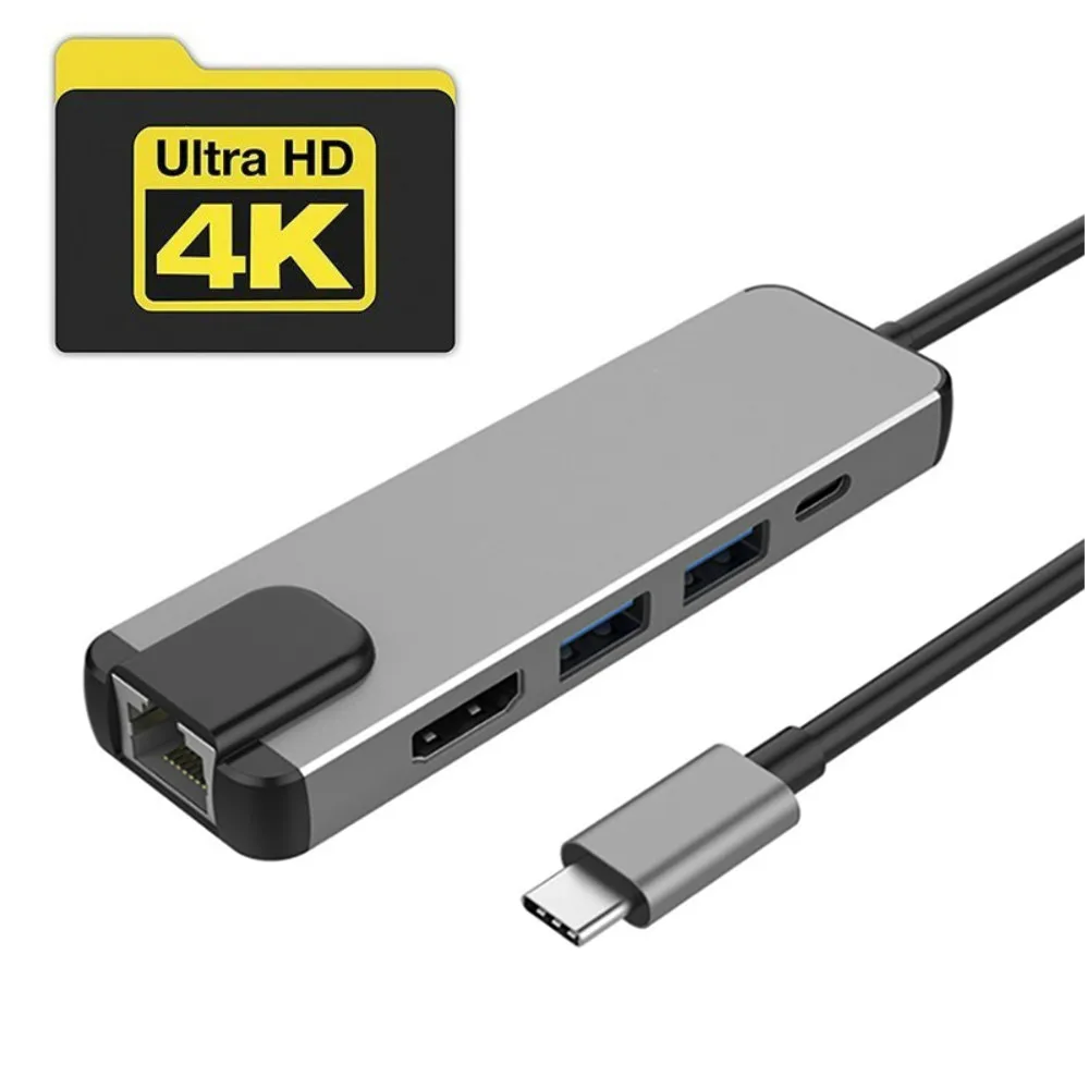 5 in 1 USB Type C Hub Hdmi 4K USB C Hub to Gigabit Ethernet Rj45 Lan Adapter for Mac book Pro Thunderbolt 3 USB-C Charger P
5 in 1 USB Type C Hub Hdmi 4K USB C Hub to Gigabit Ethernet Rj45 Lan Adapter for Mac book Pro Thunderbolt 3 USB-C Charger P