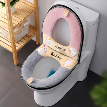 2020Comfortable bathroom keeps warm in winter, washable toilet seat cushion plush toilet seat with handle toilet lid accessories
2020Comfortable bathroom keeps warm in winter, washable toilet seat cushion plush toilet seat with handle toilet lid accessories