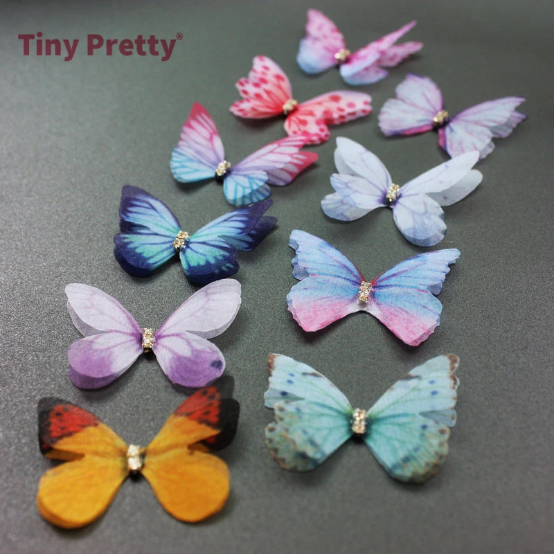 20PCS 3D Organza Butterflies w/ Rhinestone Chiffon Artificial Butterfly Appliques for Baby Hair Accessory, Party Decoration
20PCS 3D Organza Butterflies w/ Rhinestone Chiffon Artificial Butterfly Appliques for Baby Hair Accessory, Party Decoration