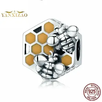 Bee hive Diy accessories letter beads for jewelry making Fit pandora charms 925 silver original bracelet
Bee hive Diy accessories letter beads for jewelry making Fit pandora charms 925 silver original bracelet