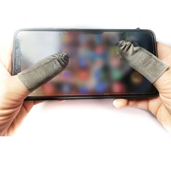 1pair Breathable Finger Cover Mobile Game Controller Finger Sleeve TouchScreen Sweatproof Gloves for Phone Gaming 
1pair Breathable Finger Cover Mobile Game Controller Finger Sleeve TouchScreen Sweatproof Gloves for Phone Gaming