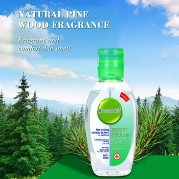 50ml Anti Bacterial Hand Sanitizer Disinfection Alcohol Hand Wash Gel Quick Dry Handgel 75% Ethanol For Kids Adult Home Phone