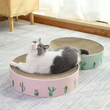 1Pc Round Cat Scratch Board Corrugated Paper Cat Scratching Post Creative Bowl Shape Scratching Board Cacti Pattern Cat House
1Pc Round Cat Scratch Board Corrugated Paper Cat Scratching Post Creative Bowl Shape Scratching Board Cacti Pattern Cat House