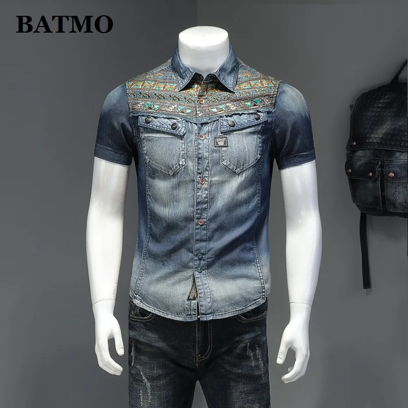 BATMO 2020 new arrival summer high quality fashion denim shirts men,men's casual shirts,15150
BATMO 2020 new arrival summer high quality fashion denim shirts men,men's casual shirts,15150