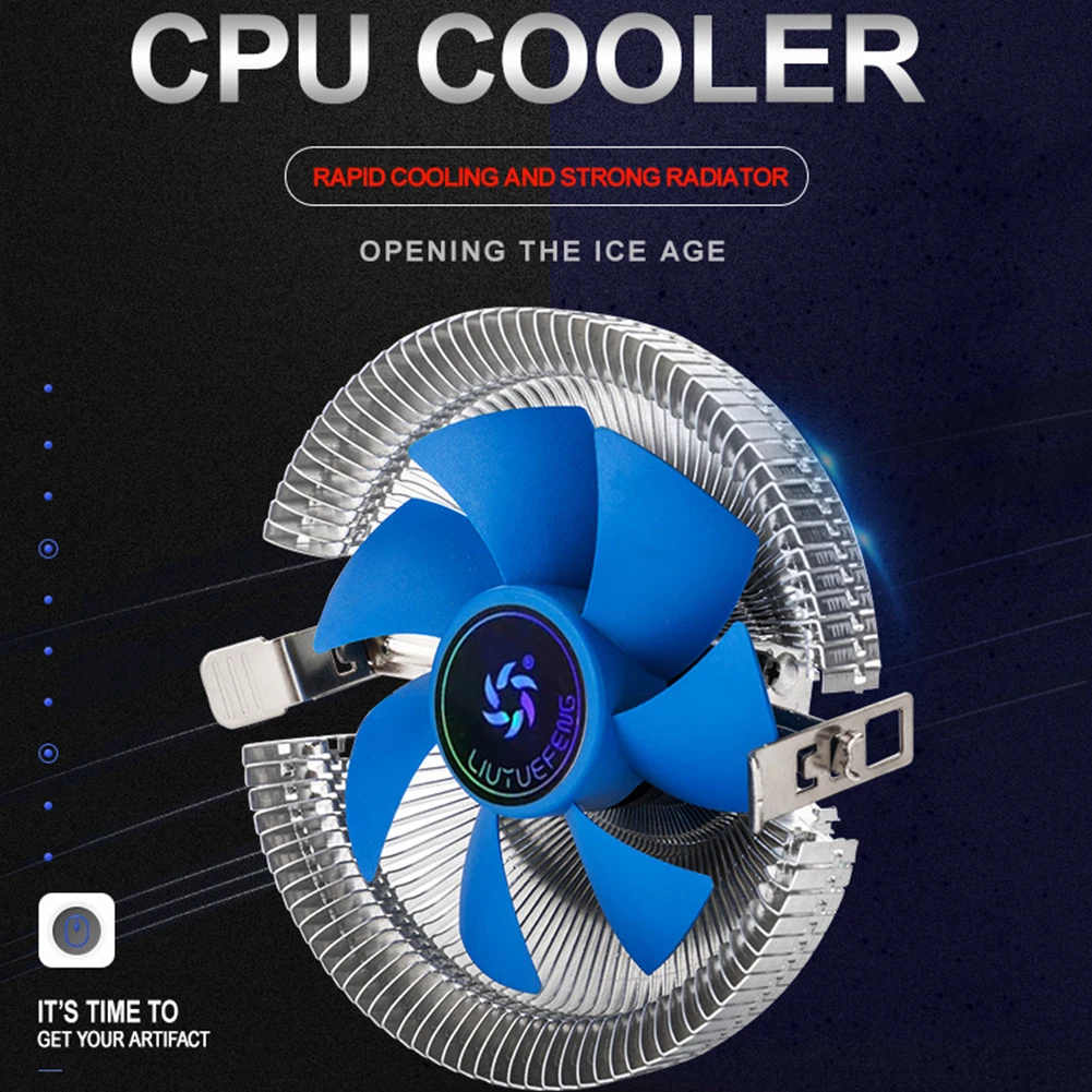 CPU Cooler 3 Pin 1800RPM Quiet PC Radiator Fan for Intel AMD 775 1150 1151 1155 Silent Ventilador Socket LGA | Компьютеры и офис