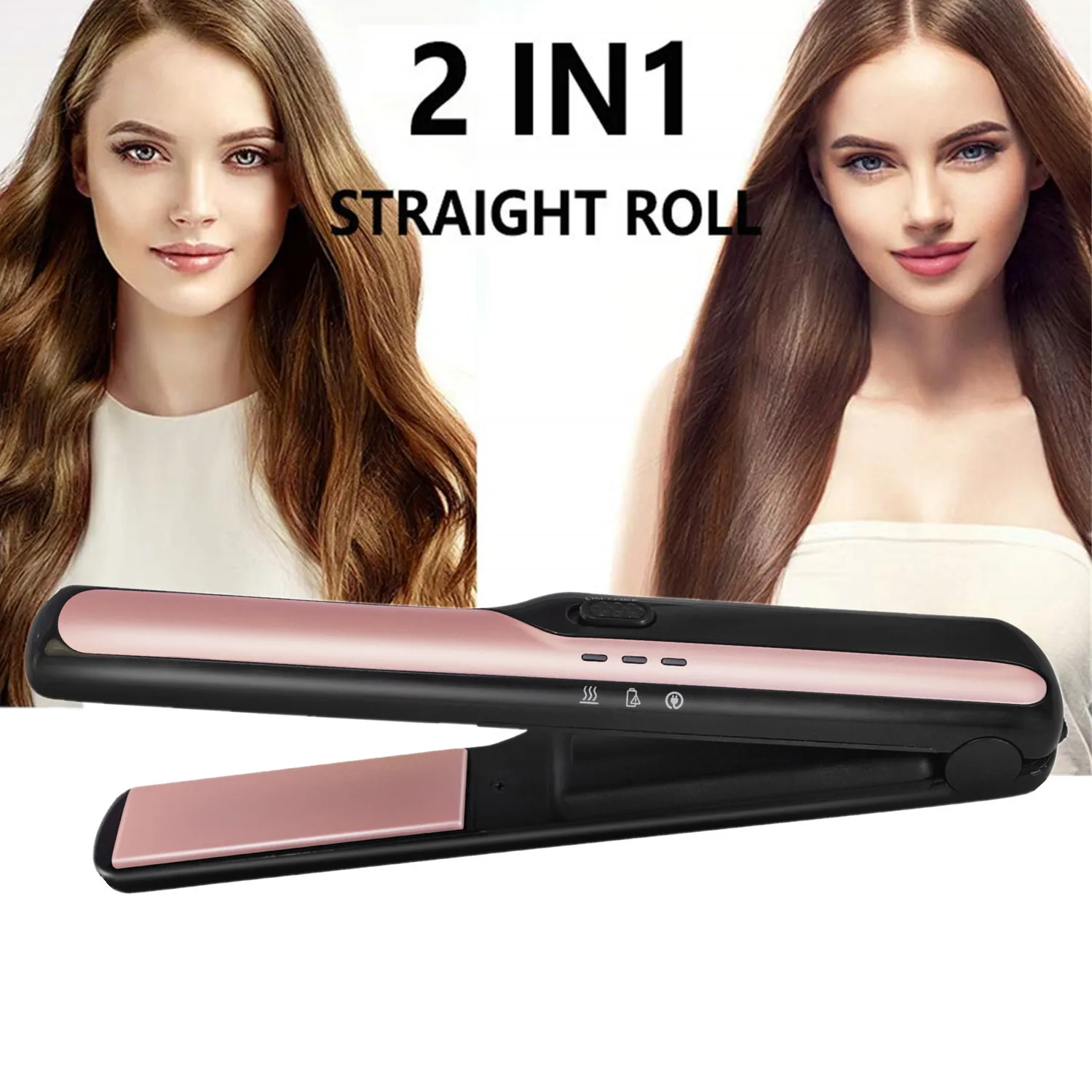 Wireless Mini Hair Straightener Comb 2400mAh Battery Power Bank Portable LED Indicator for Travel WT-096 Styling Tool
Wireless Mini Hair Straightener Comb 2400mAh Battery Power Bank Portable LED Indicator for Travel WT-096 Styling Tool