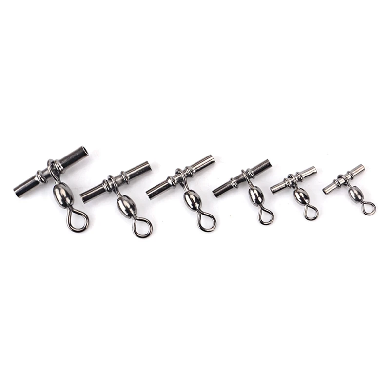 

5/6/7/8pcs Tool Snap Crane Outdoor Sports Hooks Connector Tubes Crimp Tackle Solid Ring Cross Lines Fishing Swivel Parts New