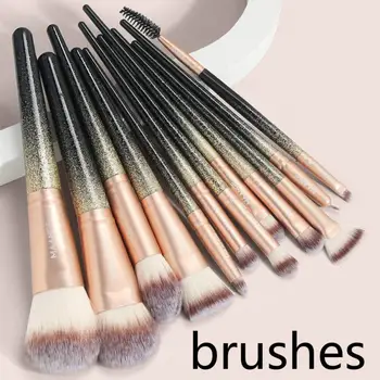 12pcs/set Of Makeup Brush Set Eye Shadow Foundation Blush Brush Beauty Tool Makeup Brushes Plastic Handle Cosmetic Brush
12pcs/set Of Makeup Brush Set Eye Shadow Foundation Blush Brush Beauty Tool Makeup Brushes Plastic Handle Cosmetic Brush