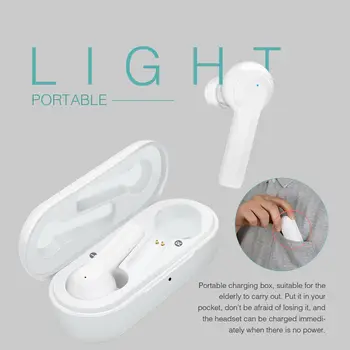 Bluethooth Wireless CIC Rechargable Digital Invisible Hearing Aid Sound Amplifier Enhancer With Charging Box Sport Headset
Bluethooth Wireless CIC Rechargable Digital Invisible Hearing Aid Sound Amplifier Enhancer With Charging Box Sport Headset
