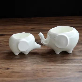 2Pcs Succulent Plants Bonsai Cactus Pot White Animal Elephant Shape Garden Decor Wedding Mini Plant Pot Small Ceramic Flower Pot
2Pcs Succulent Plants Bonsai Cactus Pot White Animal Elephant Shape Garden Decor Wedding Mini Plant Pot Small Ceramic Flower Pot