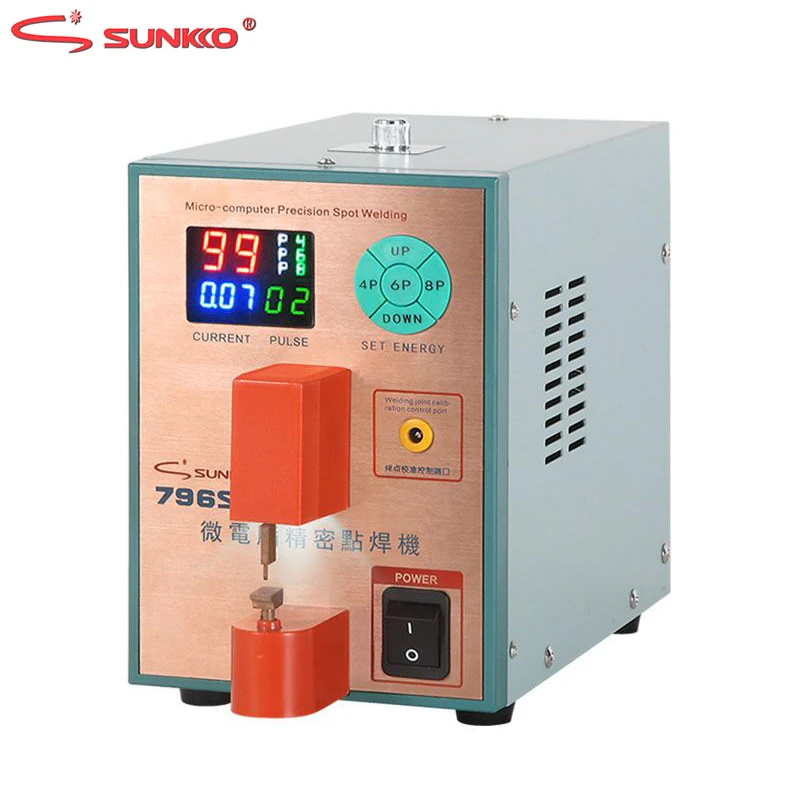 SUNKKO 796SD with Pedal device Spot Welder Intelligent Precision Pulse Machine For Metal Stainless Steel Iron-nickel Butt Weld
SUNKKO 796SD with Pedal device Spot Welder Intelligent Precision Pulse Machine For Metal Stainless Steel Iron-nickel Butt Weld