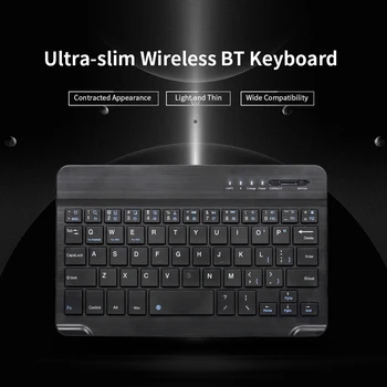 Wireless BT 3.0 Keyboard 7 inch Mini Ultra-slim BT Keyboard for Tablet Smartphone Support iOS Windows Android Systems
Wireless BT 3.0 Keyboard 7 inch Mini Ultra-slim BT Keyboard for Tablet Smartphone Support iOS Windows Android Systems