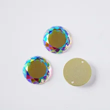 2010TH Crystal AB Strass Sew On Rhinestones Glass Material Flatback 2 Holes Round Shape DIY Clothes Bags Shoes Dress Accessories
2010TH Crystal AB Strass Sew On Rhinestones Glass Material Flatback 2 Holes Round Shape DIY Clothes Bags Shoes Dress Accessories