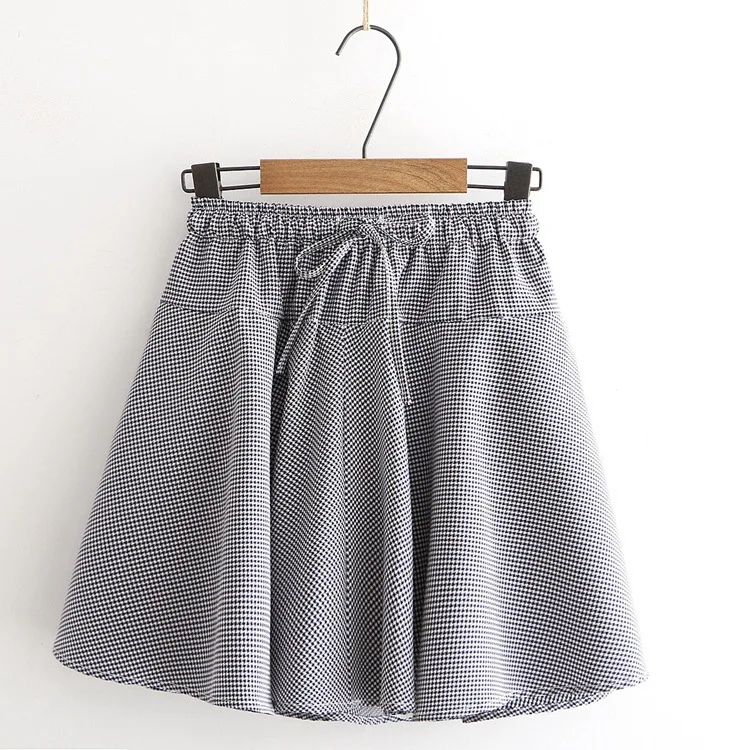 Japanese-style Mori Girl Line Literature And Art Hipster Pinstriped Printed Elastic Waist Lace-up Soft Girl Short Skirt Women's
Japanese-style Mori Girl Line Literature And Art Hipster Pinstriped Printed Elastic Waist Lace-up Soft Girl Short Skirt Women's