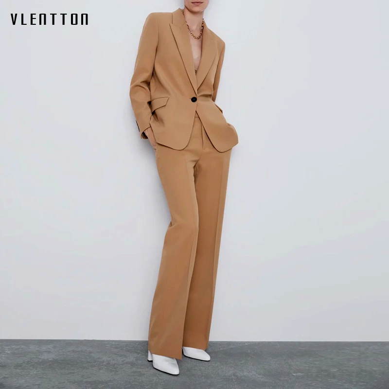 2019 Autumn Office Work Women Pant Suits Single Button Long Sleeve OL Ladies Blazers Jackets Zipper Flare Trouser Two Piece Set
2019 Autumn Office Work Women Pant Suits Single Button Long Sleeve OL Ladies Blazers Jackets Zipper Flare Trouser Two Piece Set