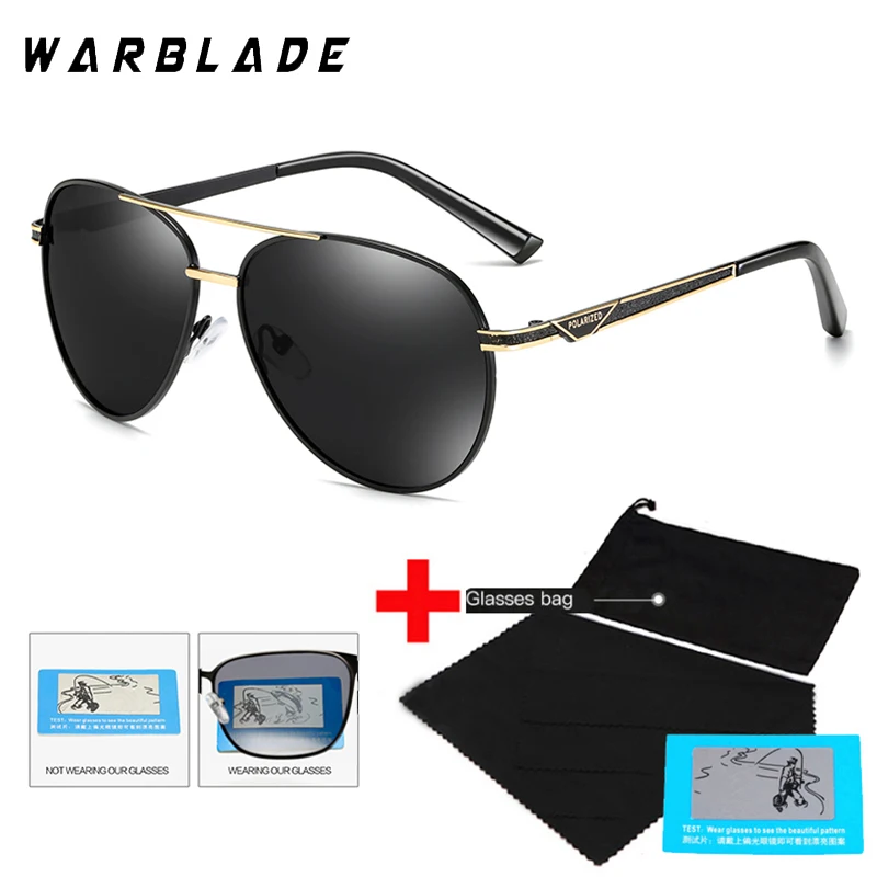 

New Classic Men Pilot Polarized Sunglasses Brand Design Men Metal Driving Sun Glasses Coating Sunglass UV400 Shades Gafas De Sol