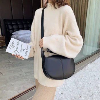 Women Solid Color PU Leather Saddle Bags for Women 2019 Small Lady Shoulder Messenger Bag Female Travel Handbags and Purses
Women Solid Color PU Leather Saddle Bags for Women 2019 Small Lady Shoulder Messenger Bag Female Travel Handbags and Purses