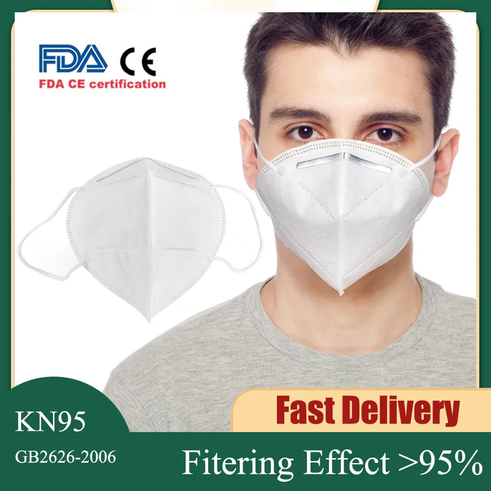 20pcs KN95 Mask 5 Layers Safety Protection FFP2 Anti PM2.5 Bacteria Proof Air Filter Respirator Earloop Mask in stock Reusable
20pcs KN95 Mask 5 Layers Safety Protection FFP2 Anti PM2.5 Bacteria Proof Air Filter Respirator Earloop Mask in stock Reusable