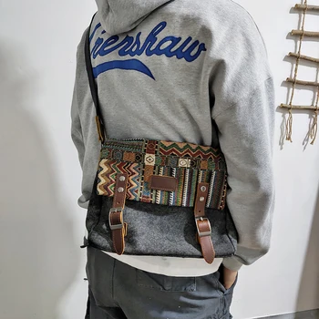 Canvas Messenger Bags Dropshipping Canvas Leather Shoulder Bag Unisex Crossbody Bags Vintage Satchel Bags 
Canvas Messenger Bags Dropshipping Canvas Leather Shoulder Bag Unisex Crossbody Bags Vintage Satchel Bags