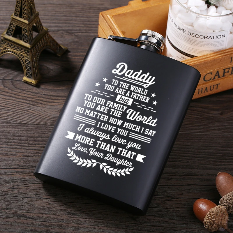To my dad Portable Stainless Steel Hip Flask with Box as Gift Whiskey Honest Flask Bottle Russian Wine Jerry Can Hip Flask
To my dad Portable Stainless Steel Hip Flask with Box as Gift Whiskey Honest Flask Bottle Russian Wine Jerry Can Hip Flask
