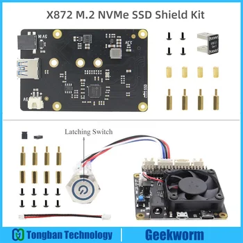 Raspberry Pi 4 Model B X872 M.2 NVMe SSD Shield + X735 Power Management & Safe Shutdown Board + Power Switch for Raspberry Pi 4
Raspberry Pi 4 Model B X872 M.2 NVMe SSD Shield + X735 Power Management & Safe Shutdown Board + Power Switch for Raspberry Pi 4