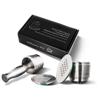 Nespresso Refillable Capsule Reusable Coffee Filter Dripper Steel Nespresso Cafeteira Capsulas De Cafe Recargables Reutilizables
Nespresso Refillable Capsule Reusable Coffee Filter Dripper Steel Nespresso Cafeteira Capsulas De Cafe Recargables Reutilizables