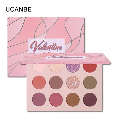 Ucanbe 12 color Valentine Love Eyeshadow Palette Pearlescent Shimmer matte flash waterproof 12 color eye shadow makeup Palette
Ucanbe 12 color Valentine Love Eyeshadow Palette Pearlescent Shimmer matte flash waterproof 12 color eye shadow makeup Palette