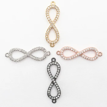 Diy Craft Copper 8 Bracelet Necklace Earrings Connector Charm Jewelry Connector Micro Pave CZ Connector Finding Hole Gift
Diy Craft Copper 8 Bracelet Necklace Earrings Connector Charm Jewelry Connector Micro Pave CZ Connector Finding Hole Gift