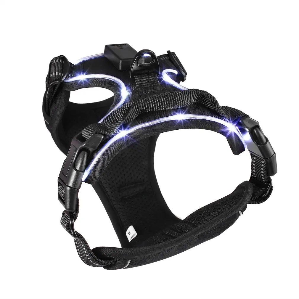 2019 Black Heavy Duty Soft Padded Comfort Control Adjustable LED Dog Collar Harness Pet Chest Strap USB Rechargeable
2019 Black Heavy Duty Soft Padded Comfort Control Adjustable LED Dog Collar Harness Pet Chest Strap USB Rechargeable