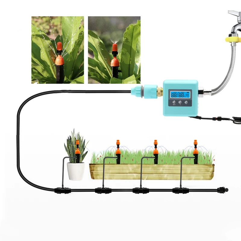 New Smart DIY Garden Plant Drip Irrigation System Automatic Water Pump Time Watering Device Kit Sprinkler Spray Cooling Potted
New Smart DIY Garden Plant Drip Irrigation System Automatic Water Pump Time Watering Device Kit Sprinkler Spray Cooling Potted