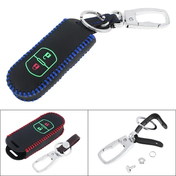 3 Colors 2 Buttons Hand Sewed Leather Noctilucent Car Key Cover Protector Holder for Mazda CX-5 CX5 Atenza CX-7 CX-9 MX5
3 Colors 2 Buttons Hand Sewed Leather Noctilucent Car Key Cover Protector Holder for Mazda CX-5 CX5 Atenza CX-7 CX-9 MX5