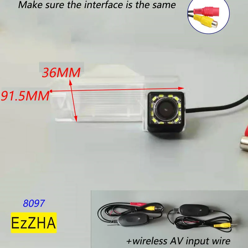 Камера ночного видения EzZHA CCD HD камера заднего вида 8 дюймов 12 светодиодов для