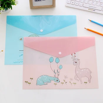A4 PVC File Bag Cartoon Animal Cute Semi-transparent File Bag Folder Student Button Folder Pen Box Office Information Bag 1pcs
A4 PVC File Bag Cartoon Animal Cute Semi-transparent File Bag Folder Student Button Folder Pen Box Office Information Bag 1pcs