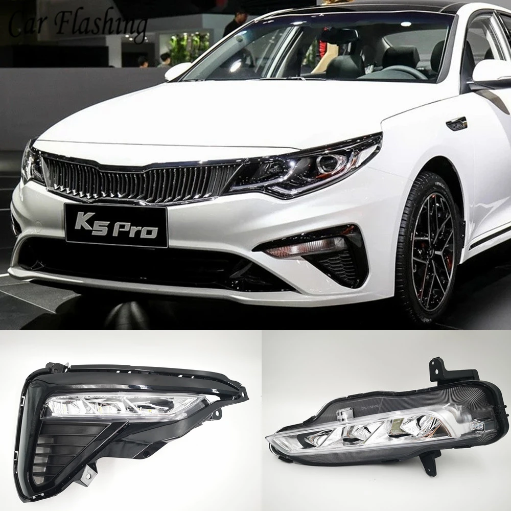 Car Flashing 1 Pair LED Daytime Running Lights For Kia Optima K5 2019 2020 DRL With Yellow Turn Signal Front Fog Light
Car Flashing 1 Pair LED Daytime Running Lights For Kia Optima K5 2019 2020 DRL With Yellow Turn Signal Front Fog Light
