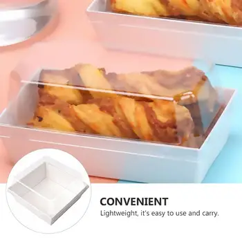 50Pcs/Set Square Cake Packaging Boxes Thicken Boxes Food Container Packing Boxes With Transparent Cover For Home Festival Party
50Pcs/Set Square Cake Packaging Boxes Thicken Boxes Food Container Packing Boxes With Transparent Cover For Home Festival Party